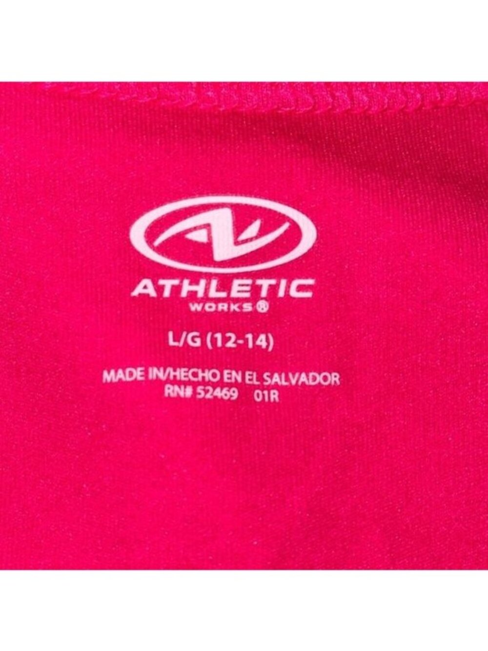 Athletic Works Womens Pink Sleeveless Tank Top L/G 12-14 Lightweight Activewear - Picture 2 of 5